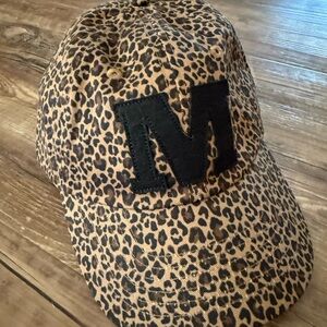 Leopard Print Women’s “M” Initial Cap